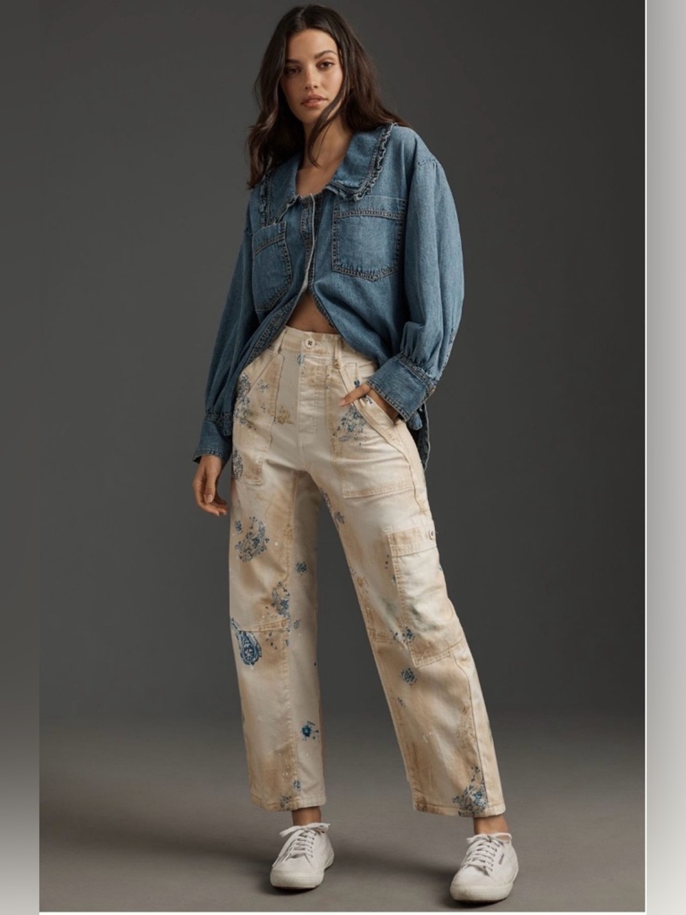 ✨Pilcro (NWOT) The Millie Low-Slung Barrel Printed Edition Size 28✨